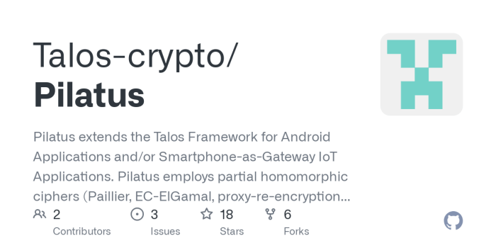 GitHub - Talos-crypto/Pilatus: Pilatus extends the Talos Framework for ... GitHub - Talos-crypto/Pilatus: Pilatus extends the Talos Framework for ...